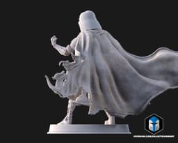 Damaged Darth Vader Figurine - Pose 2 - 3D Print Files 3d model
