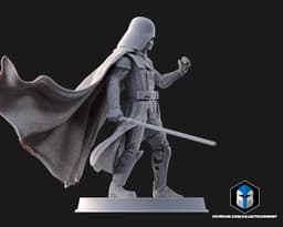 Damaged Darth Vader Figurine - Pose 2 - 3D Print Files 3d model