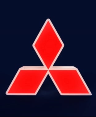 Mitsubishi Sign – LED strip compatible 3d model