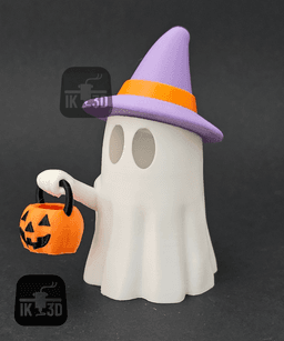 Ghost with Hat Lamps Wave 1 / Easy Print 3d model