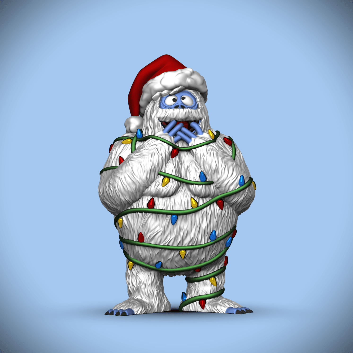 Bumble Decorates for Christmas 3d model