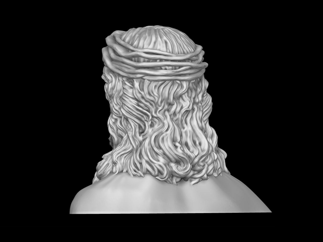 Jesus Christ Realistic Bust 3d model