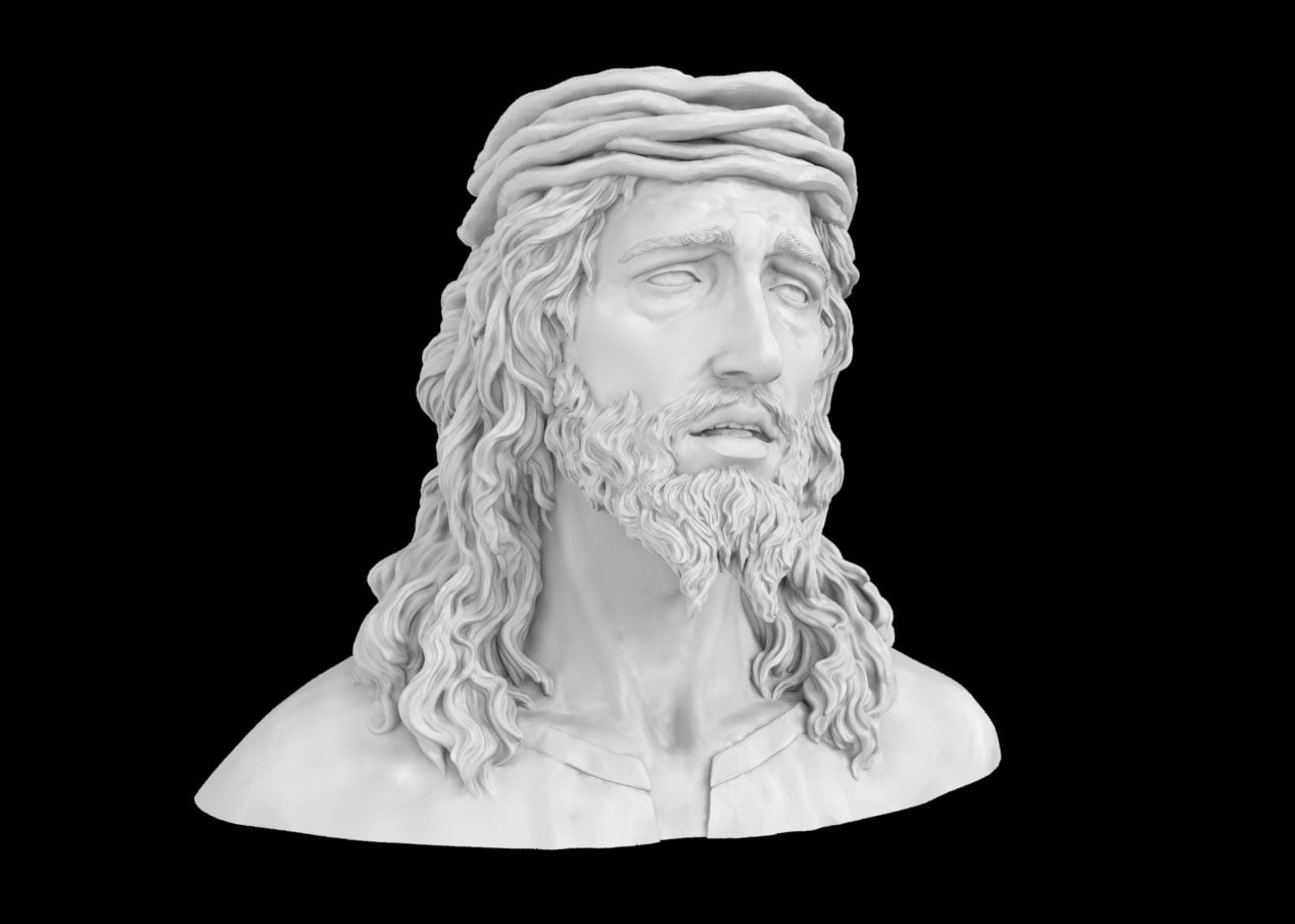 Jesus Christ Realistic Bust 3d model