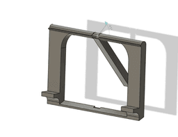 Print-in-Place Display Stand - Parametric 3d model