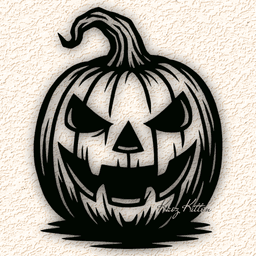 jackolantern pumpkin wall art home decor 3d model