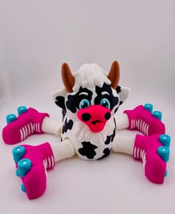 Cow Roller Skate Flexi 3d model