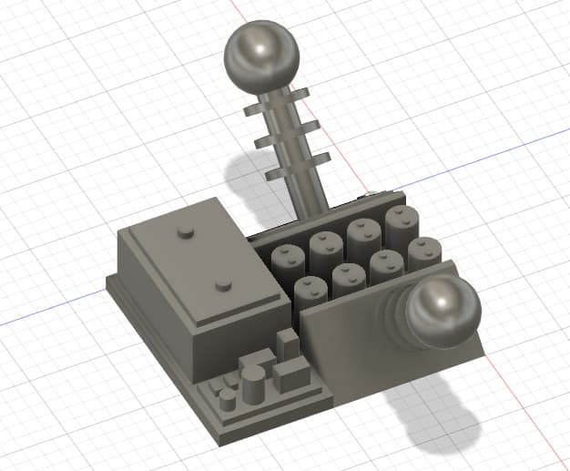 Arc Lightning Projector for Gaslands 3d model