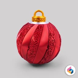 Foldable Christmas ornament - Diagonal 3d model
