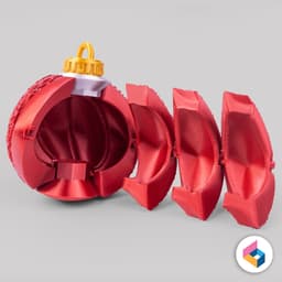 Foldable Christmas ornament - Diagonal 3d model
