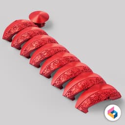 Foldable Christmas ornament - Diagonal 3d model