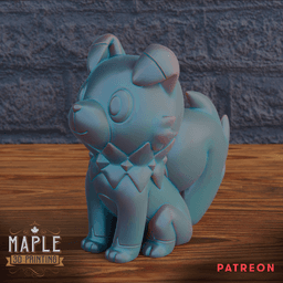 744. Rockruff - Ornamental and Basic - Pokemon 3d model