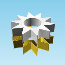 Sun, nestable box (v2) 3d model