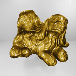 Cocker spaniel friend's 3d model