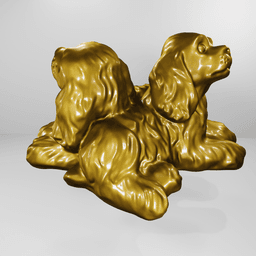 Cocker spaniel friend's 3d model