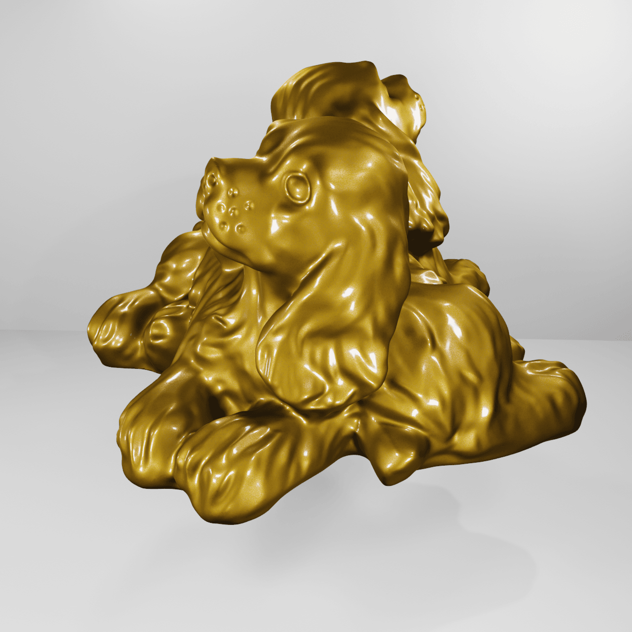 Cocker spaniel friend's 3d model