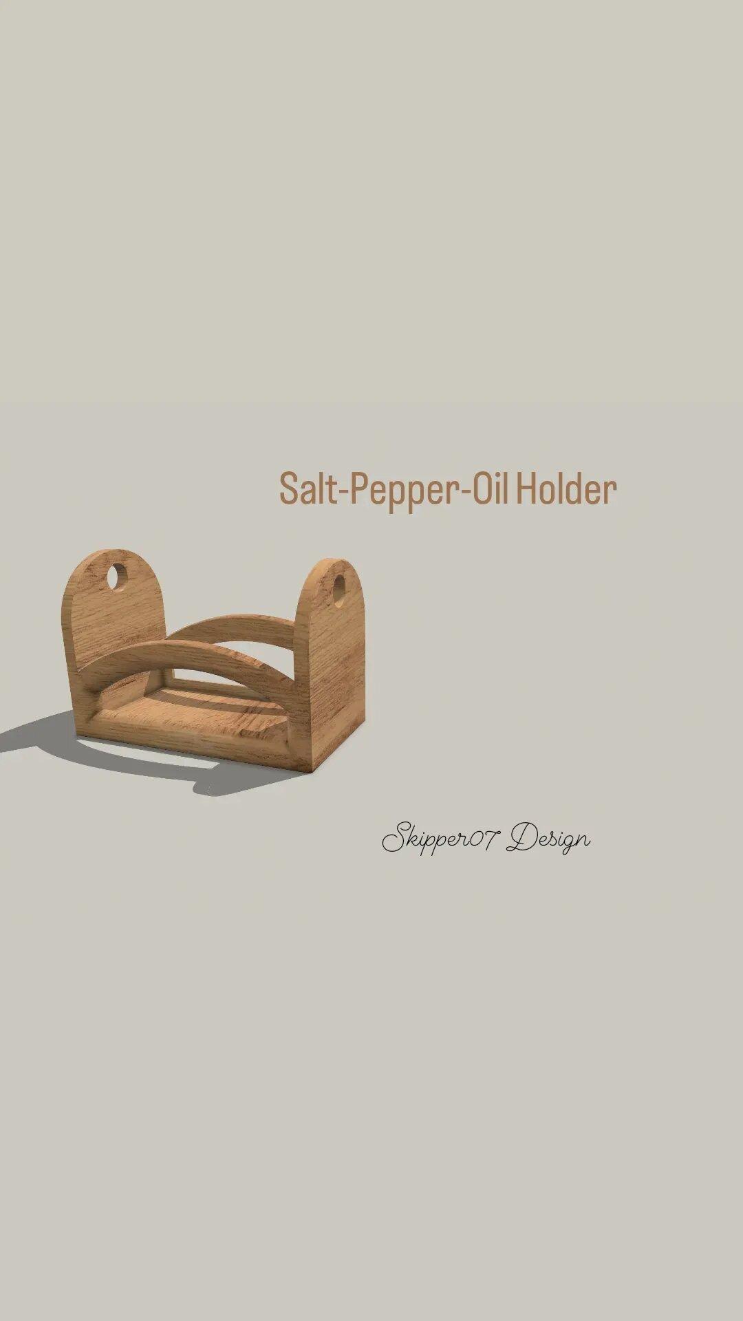 Salt-Pepper-Oil Holder 3.0.stl 3d model