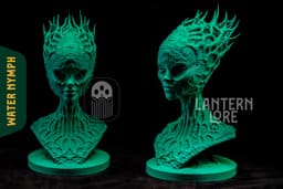Water Nymph Bust (Pre Supported) 3d model