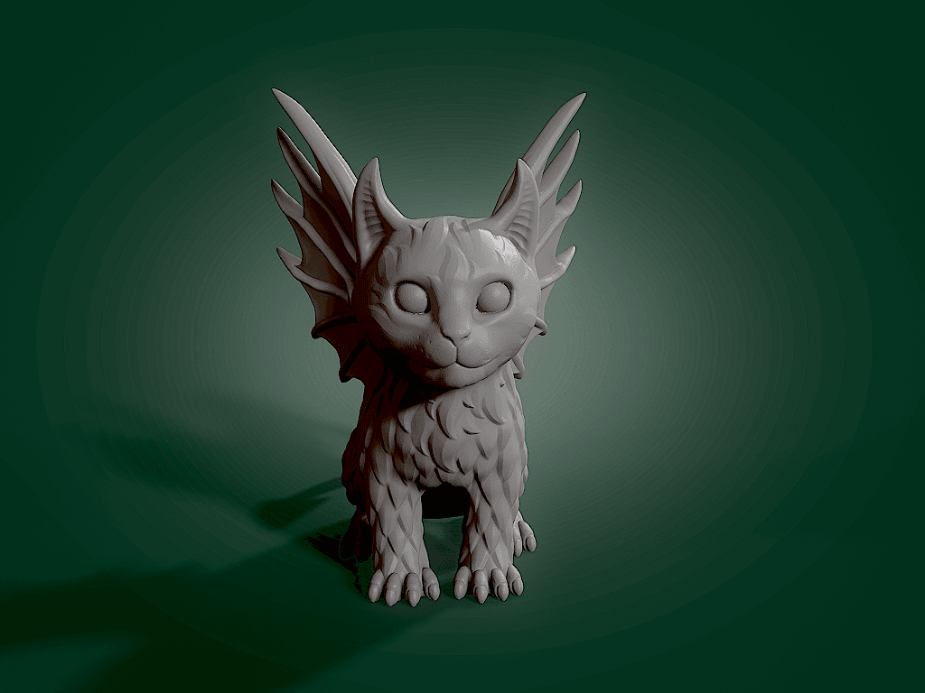 Demonic Kitten.stl 3d model
