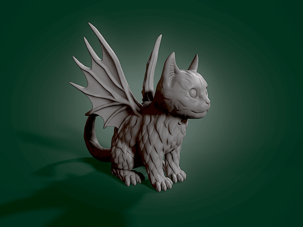 Demonic Kitten.stl 3d model