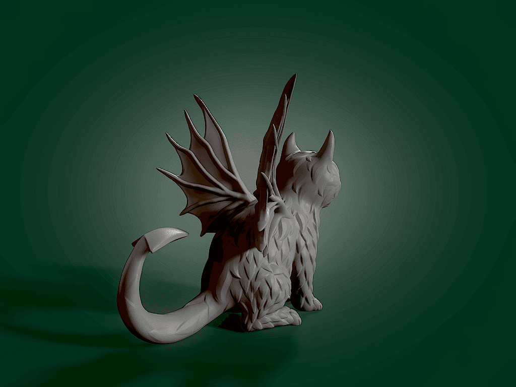Demonic Kitten.stl 3d model