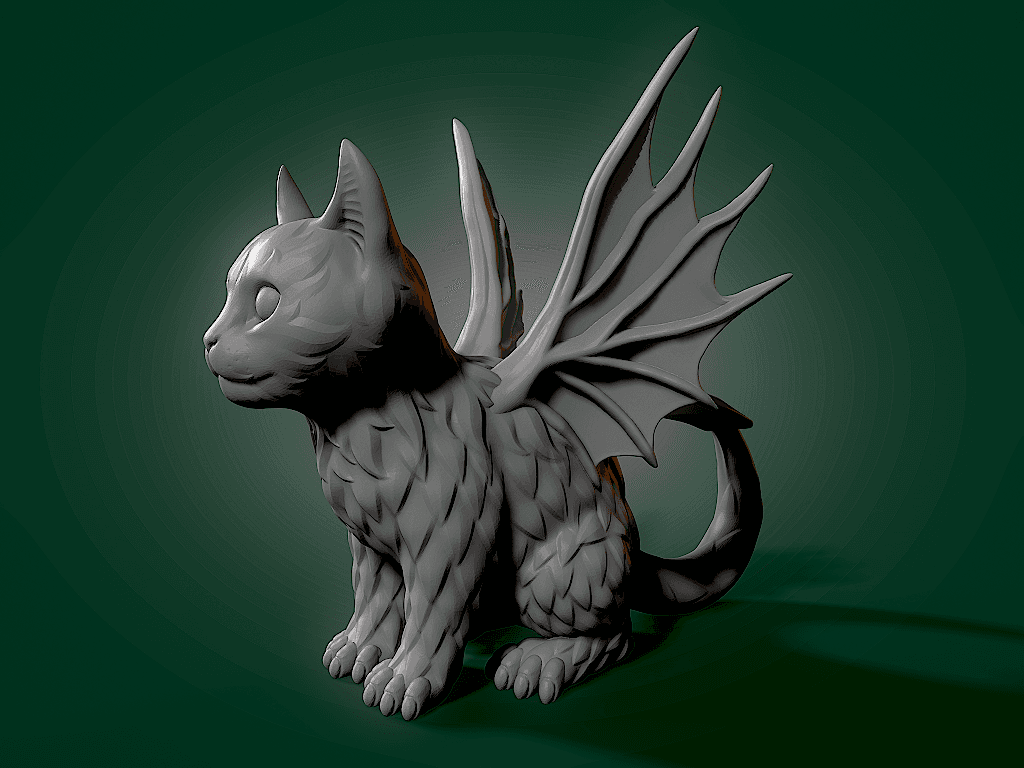Demonic Kitten.stl 3d model