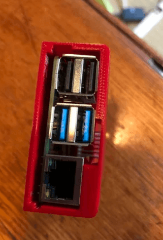 Sleeve case for Raspberry Pi 2, 3 & 4 with heatsink gap 3d model