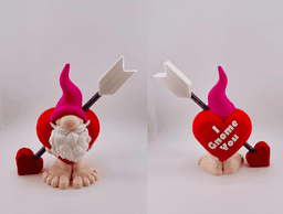 Heart with Arrow Costume Gnome 3d model