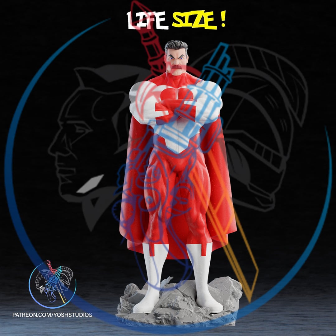 Life Size Omni-Man 3D Printer STL File 3d model