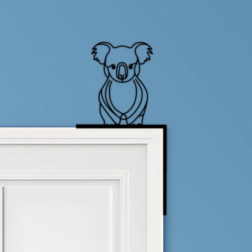Koala Door Corner Decor 3d model