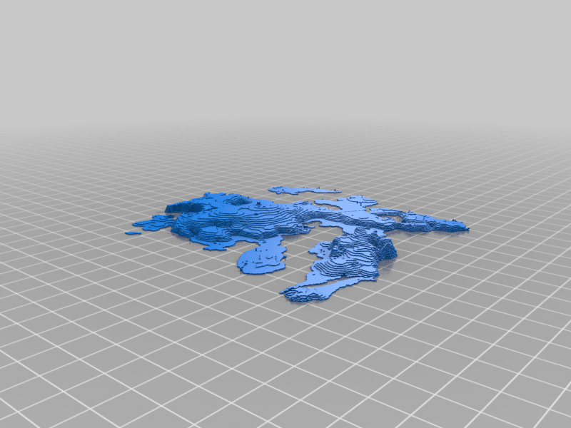 Minecraft Desert Island 3d model