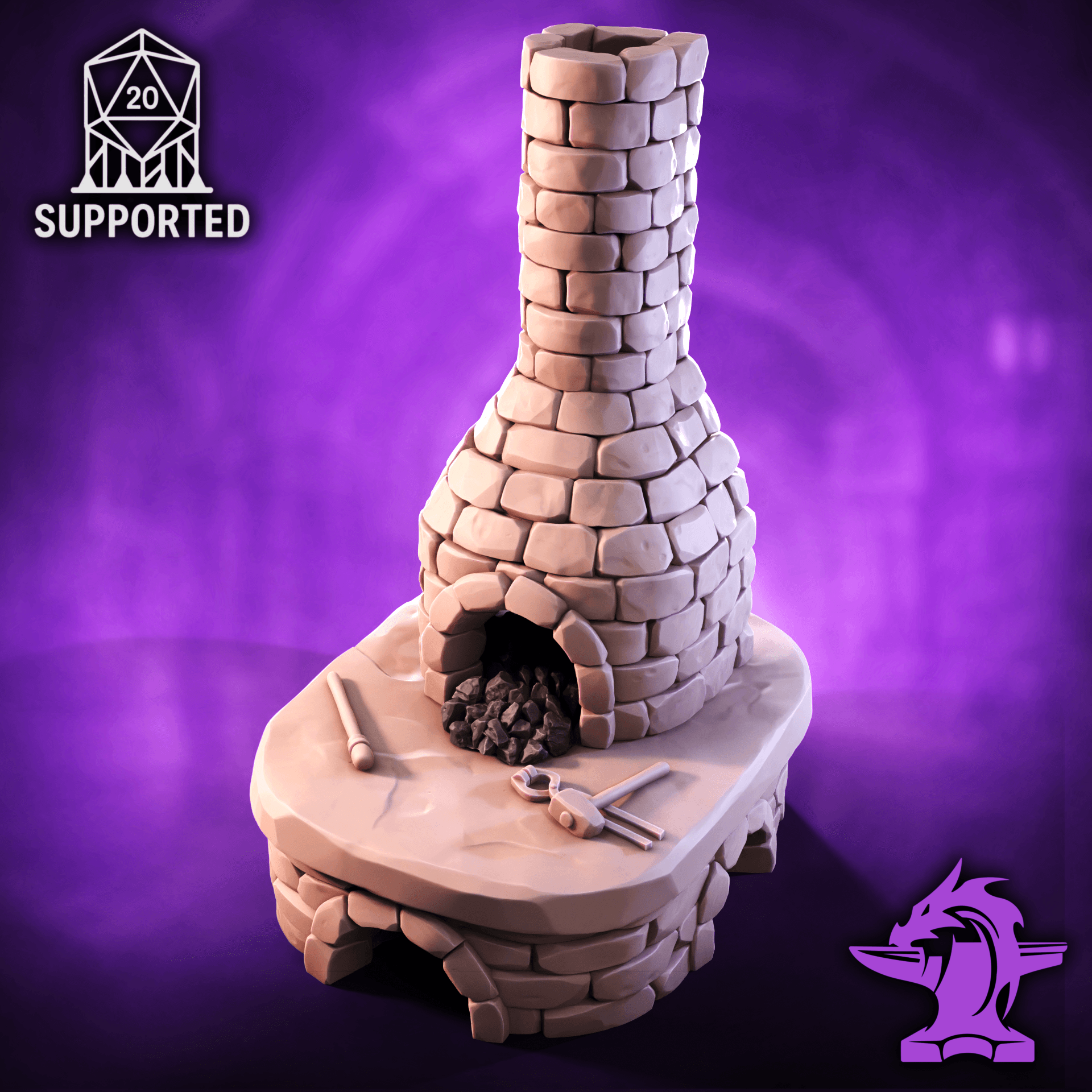 Blacksmith Forge | Tabletop 32mm Scatter Terrain 3d model