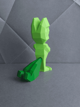 Treecko Low Poly Pokemon 3d model