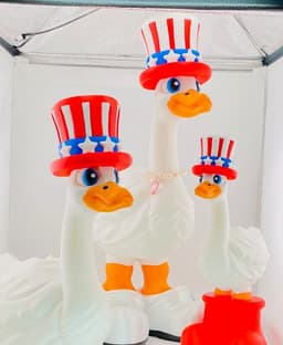 Stars and Stripes Goose Gear for Porch Goose 3d model