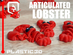 Articulated Lobster — The Crimson Crusader 3d model