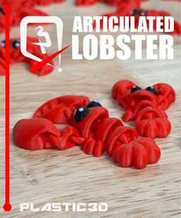 Articulated Lobster — The Crimson Crusader 3d model