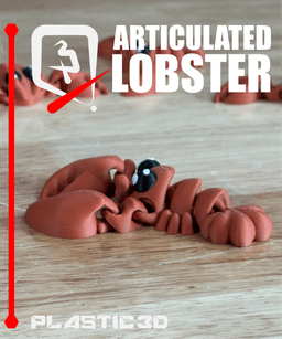 Articulated Lobster — The Crimson Crusader 3d model