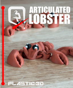 Articulated Lobster — The Crimson Crusader 3d model