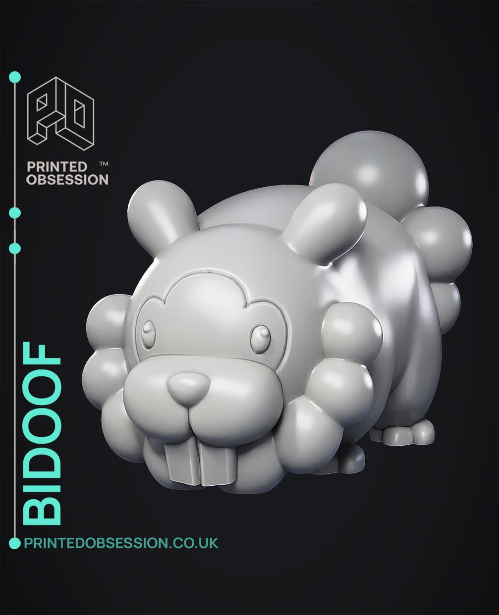 Baduff Bidoof - Pokemon - Fan Art - 3D model by printedobsession on Thangs ...
