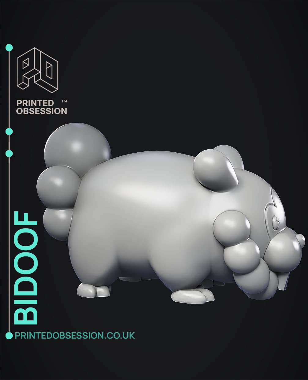 Baduff Bidoof - Pokemon - Fan Art - 3D model by printedobsession on Thangs ...