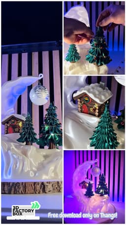Santas House Diorama - Christmas Home Decoration 3d model