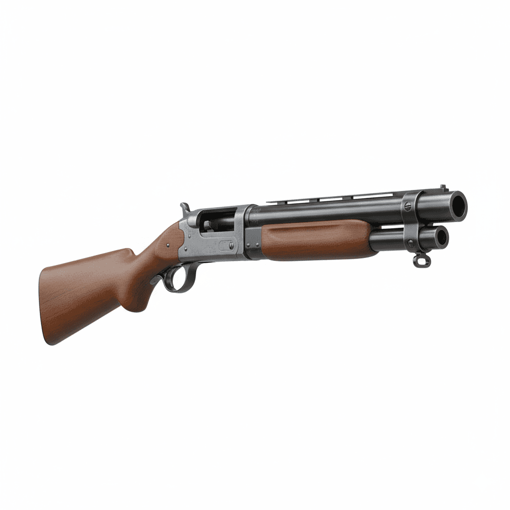 Shotgun Winchester Model 1897 Historic Shotgun 3d model