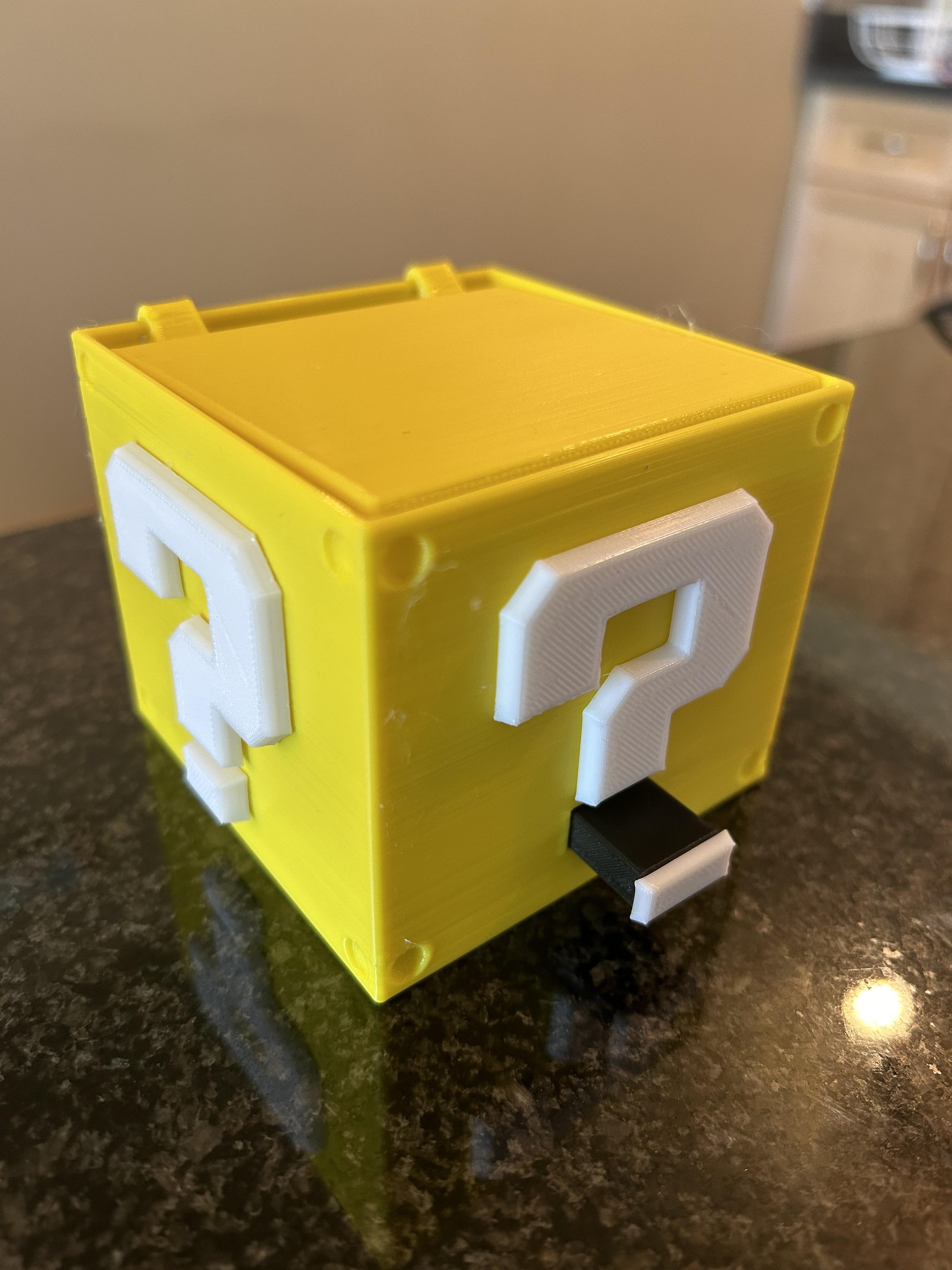 Pop-up Question Block Switch Game Case 3d model