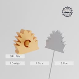 Grass & Garden Cake Pop Mold, Lawn Theme, 2-Piece Set, Plant & Verdant Design for 3D Printing PRODUCT_1252 3d model