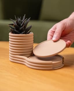 Coaster Planter 3d model