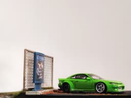 Parking and Railway Diorama for Hot Wheels and 1:64 Diecast Cars & Figure 3d model