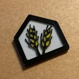 Wheat Token - Carcassonne Traders and Builders 3d model