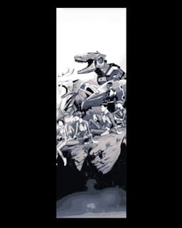 Power Rangers Bookmarks - Fan Art of the Mighty Morphin Power Rangers 3d model