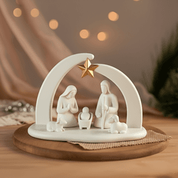 Minimalist Nativity Scene | Holy Family Christmas Decor | Modern Nativity Set 3d model