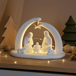 Minimalist Nativity Scene | Holy Family Christmas Decor | Modern Nativity Set 3d model