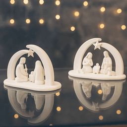 Minimalist Nativity Scene | Holy Family Christmas Decor | Modern Nativity Set 3d model